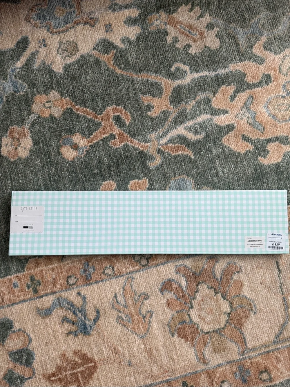 Rae Dunn Pastel Bunny Easter Garland - White Bunnies with Pink Accents